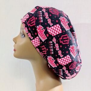 IU, Indiana, Euro Style Scrub Cap, Scrub Cap, Chemo Cap